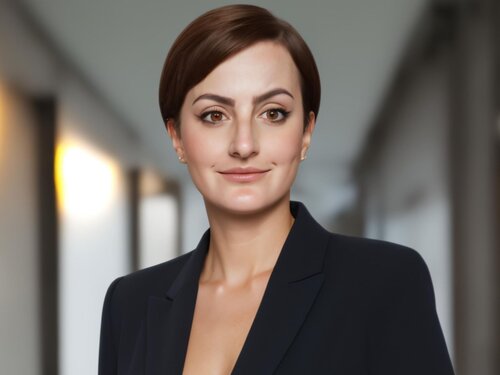 Portraitfoto von Melanie Mühlich, Projektmanagement Übersetzungen und Dolmetschen